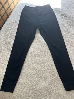 Beyond Yoga Black Spacedye Cross Over Waist High-Rise Leggings -  M Like New!